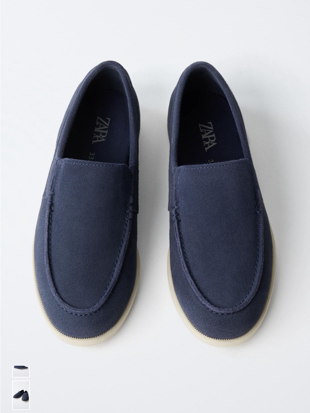 Boys Zara soft suede loafer
